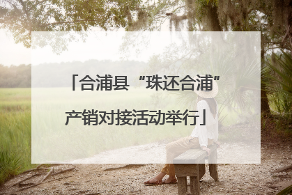 合浦县“珠还合浦”产销对接活动举行